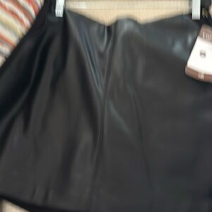 Jett Skort. Vegan leather